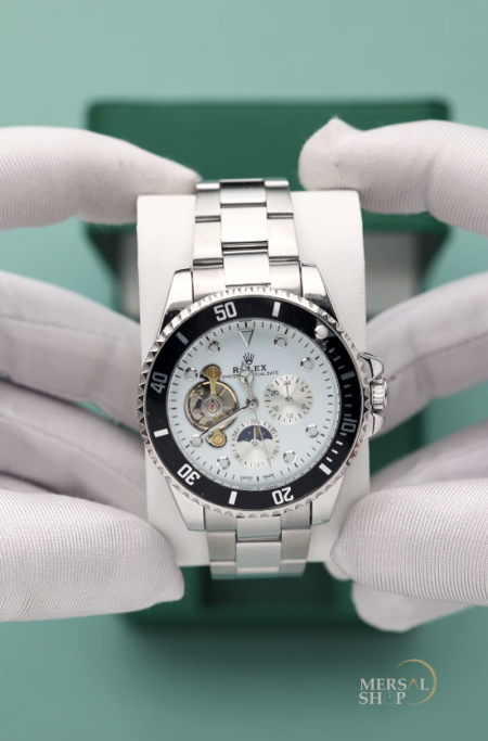 ساعة روليكس رجالي نبض اوتوماتيك (ساعة + علبة فخمة)